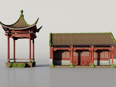 中式古建 古建亭子 古建建筑