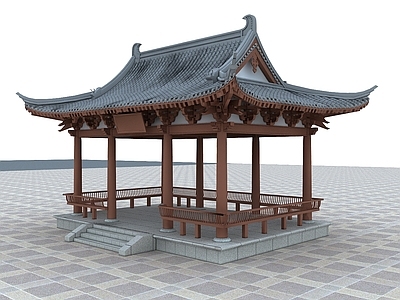 现代古建 古建亭