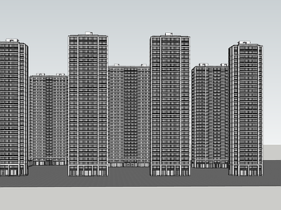 现代高层住宅 高层住宅