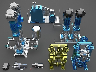 工业设备 泵 水泵 增压泵 动力式泵 容积式泵