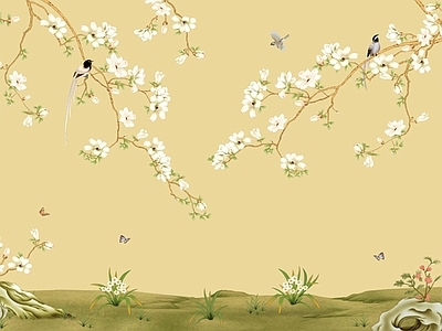 新中式中式硬包 墙体背景墙画 硬包背景墙 艺术硬包 刺绣硬包