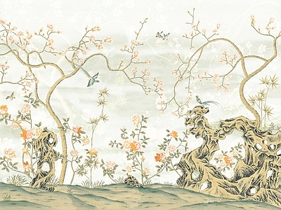 新中式现代硬包 墙体背景墙画 硬包背景墙 水硬包 刺绣硬包