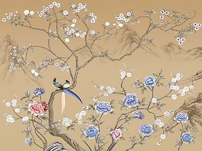 新中式现代硬包 墙体背景墙画 水硬包 硬包背景墙 艺术硬包 刺绣硬包