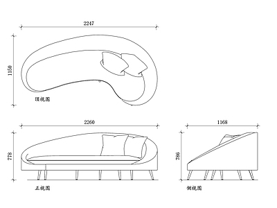 现代沙发 现代异形设计 现代异形结构 现代异形材质 现代异形尺寸 现代异形风格 施工图