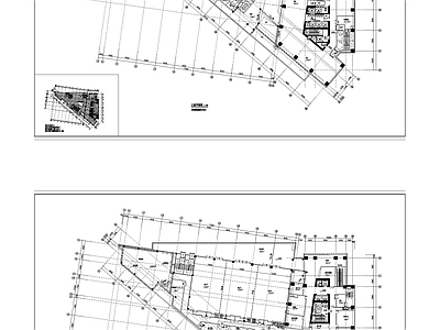 现代酒店建筑 餐饮建筑 施工图