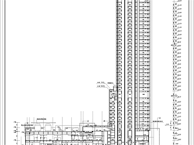 现代酒店建筑 超高层商务 施工图