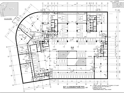 现代酒店建筑 餐饮建筑 施工图