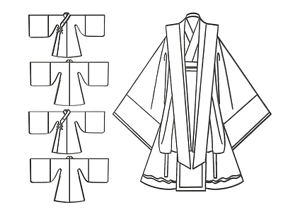 新中式挂件 2D汉服墙饰挂件 汉服图案图标墙饰 汉服标识雕花墙饰 汉服剪影剪纸墙饰 镂空线条汉服墙饰