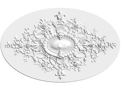 法式欧式雕花 灯盘 石膏构件