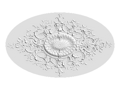 法式欧式雕花 灯盘 石膏构件