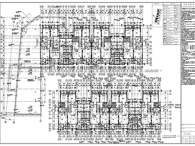 现代住宅楼建筑 古典风格高层住宅 施工图