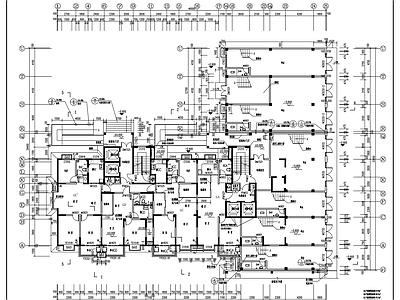 现代住宅楼建筑 十八层 施工图