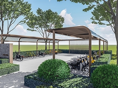 现代雨棚 电动车