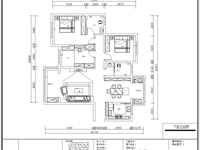 现代客厅 平面图 立面图 施工图