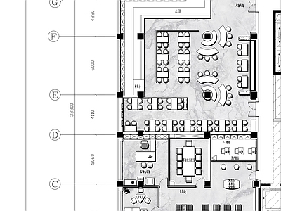 现代办公室 400㎡ 证券交易所 施工图