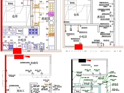 现代工装图库 餐饮空间平面布局 餐饮空间平面 餐饮平面图 餐饮平面布置 施工图 工装图库