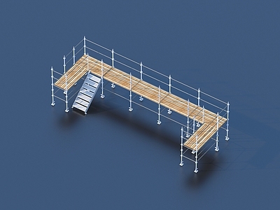 现代其他局部构件 脚手架