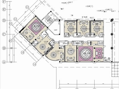 现代中餐厅 星级 海鲜餐厅 施工图