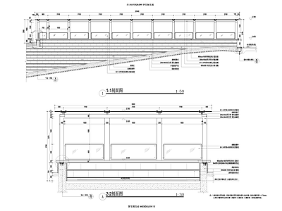 现代小区景观 车库廊架 施工图 居住区景观