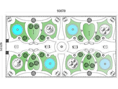 现代公园景观 植物园总体布局图 植物分区图 游客导览图 休息区分布图 特色植物图 施工图