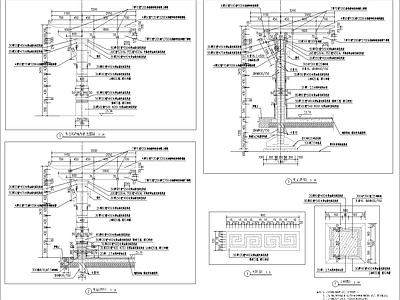 现代新中式廊架 单臂廊架 单边廊架 双跨廊架 廊架 现代廊架 施工图