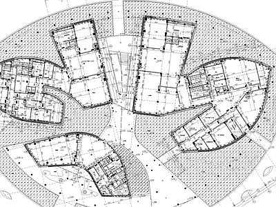 现代学校建筑 高校行政综合楼 施工图