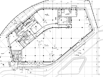 现代学校建筑 高校食堂 施工图