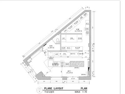 现代蛋糕店 简约现代 施工图