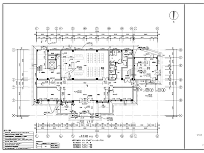 现代行政机构建筑 人民法 施工图