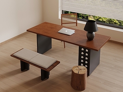 中古办公桌椅 中古风书桌椅