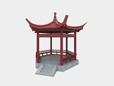 新中式中式古建 园林建筑 古建亭子 仿古亭子