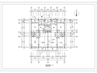 现代住宅楼建筑 人才公寓 自建房 住宅 四层 施工图