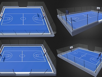 现代篮球场 地管 户外篮球体育馆场 户外 户外运动场地