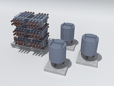 现代工业其他局部构件 变电站设备