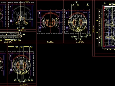 现代楼梯节点 异形图 家装节点 GRG 施工图