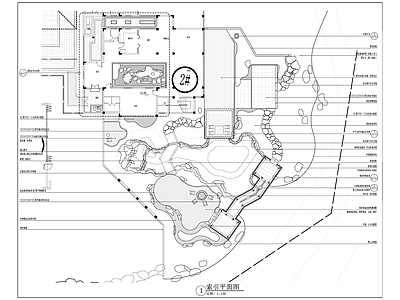 新中式禅意庭院 新中式徽州 施工图
