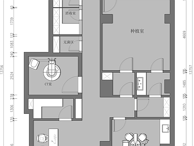 现代其他商业空间 口腔牙科 施工图