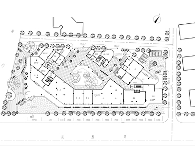 现代庭院 民宿 建筑 园 施工图