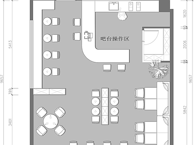 现代其他工装空间 小吃店果饮奶茶咖 施工图