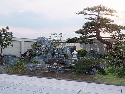 现代假山 假山流水 大假山 假山鱼池