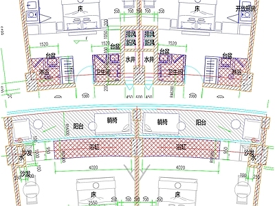 现代工装图库 客房平面布置 房间平面布局 客房平面图 房间 客房 施工图 工装图库