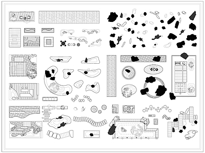 现代庭院 园 施工图