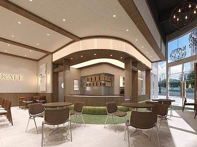 简约现代西餐厅 现代咖啡店