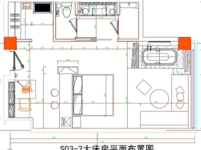 现代工装图库 客房平面布置 房间平面布局 客房平面图 房间 客房 施工图 工装图库