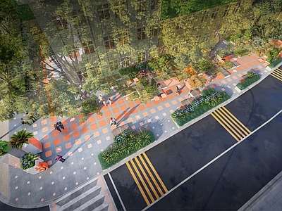 现代商业景观 街道城市更新