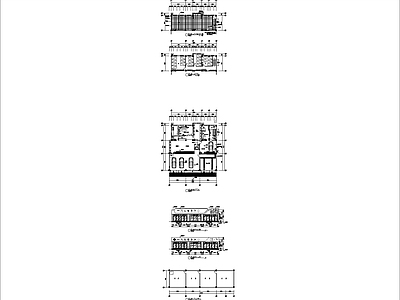 现代其他工装空间 汽车平面 施工图