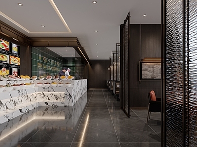 新中式茶餐厅 新中式 卡座