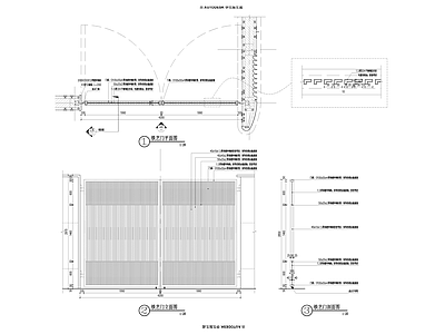 现代小区景观 铁艺 施工图