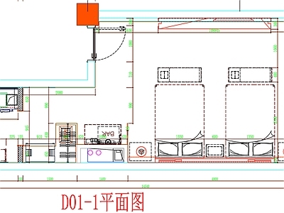 现代工装图库 客房 房间 客房平面图 房间平面布局 客房平面布置 施工图 工装图库