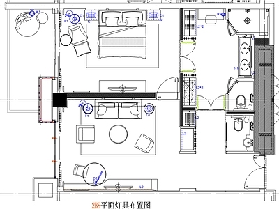 现代工装图库 客房平面布置 房间平面布局 客房平面图 房间 客房 施工图 工装图库